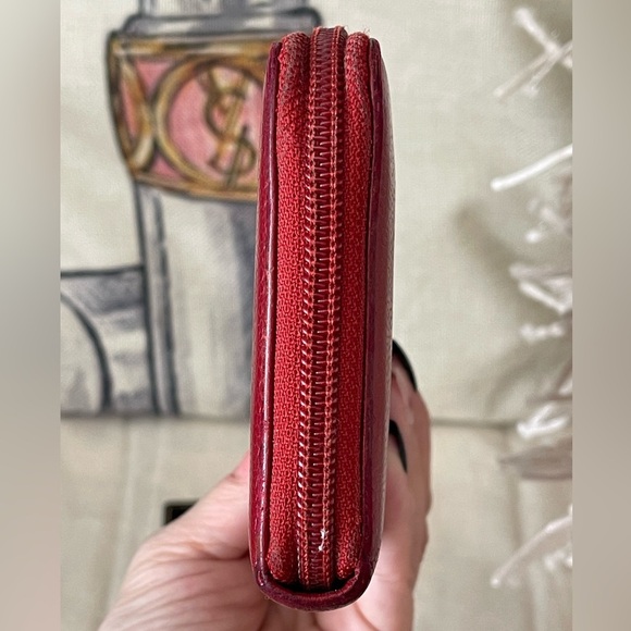 CHANEL Beautiful Caviar Large CC Timeless Zip Around Wallet in Red⭐️W/COA & CARD - Picture 3 of 17